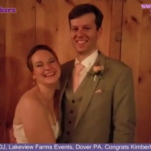 York Wedding DJ, Lakeview Farms Events, Dover PA, Congrats Kimberly & Christopher