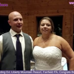 Gettysburg Wedding DJ, Liberty Mountain Resort, Fairfield PA, Congrats Brandon & Ashlee