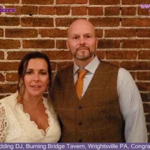 Wrightsville Wedding DJ, Burning Bridge Tavern, Wrightsville PA, Congrats Amy & Jason