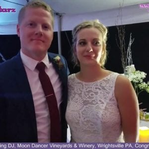Wrightsville Wedding DJ, Moon Dancer Vineyards & Winery, Wrightsville PA, Congrats Amber & Evan