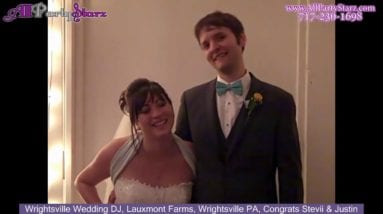 Wrightsville Wedding DJ, Lauxmont Farms, Wrightsville PA, Congrats Stevii & Justin